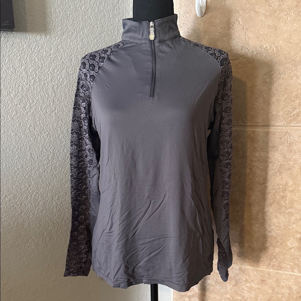 Kastel Gray Women's Quarter-Zip Riding Shirt